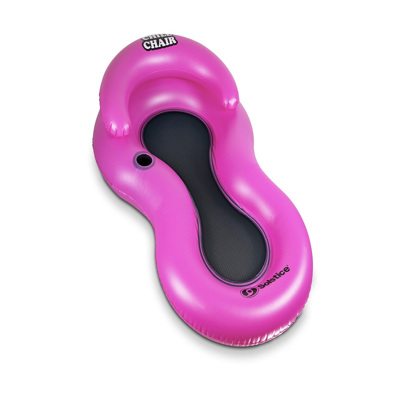 Swim Central Inflatable Chill Swimming Pool Floating Lounge Chair - 61" - Pink